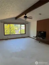 Vaulted Living rooom
