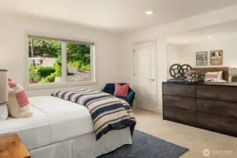 Upper spacious bedroom.