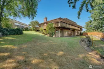 There's plenty of room to run, play, garden, and relax in the fully fenced back yard, on the patio, and out on the deck.