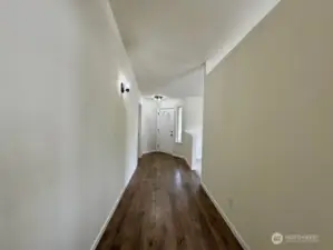 Generous entry hallway