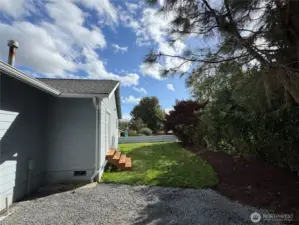 Steps off primary bedroom overlooking the greenbelt.