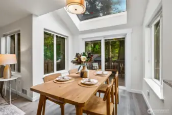 Dining Space opens to back deck