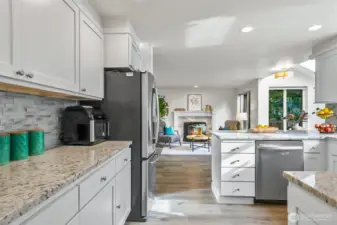 Bright kitchen filled with natural light