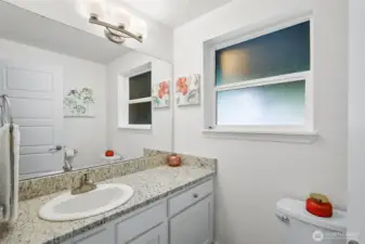 Half bathroom on main floor