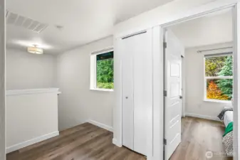 Loft at the top of the stairs