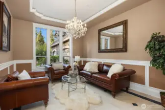 Private parlor off the entrance