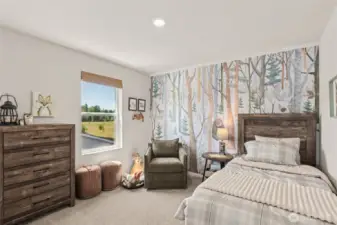 Bedroom 3. Actual home is under construction and finishes, colors, and materials may vary. See site agent for details.