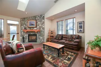 Gathering space in clubhouse.