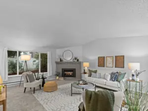 Propane fireplace will keep you nice and warm during the chilly days and nights.