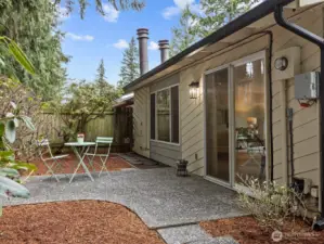 Enjoy the sounds of the birds and other wildlife while you relax.