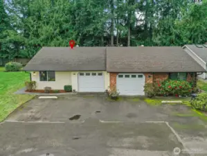 Extra driveway parking is great.