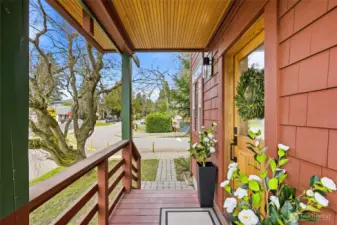 Welcoming Front porch.