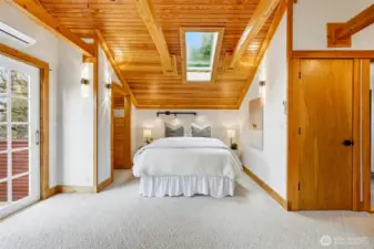 Primary suite. Washer and dryer to the right