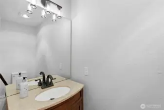 Convenient main floor powder room with updated finishes