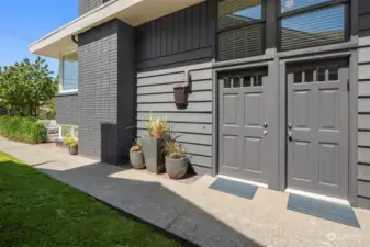 Split level entry allow home to be lived in as a 5 bedroom single family residence, or a 3 bdrm main level home with two bedroom ADU lower level.