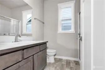 3/4 hall bath on main floor