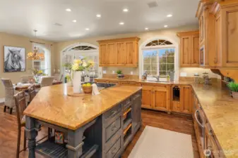 Custom designed cabinetry loaded with extras and thoughtful upgrades throughout