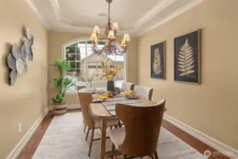 Spacious formal dining