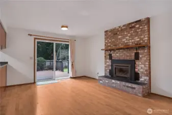 Propane fireplace in Family Room.