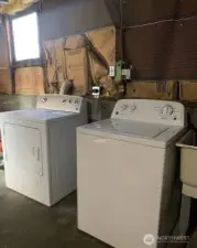 Laundry in the basement. This 390 sq ft of unfinished basement space could offer possibilities!
