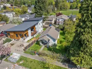 This ariel view shows what the neighbors next door did with their property.