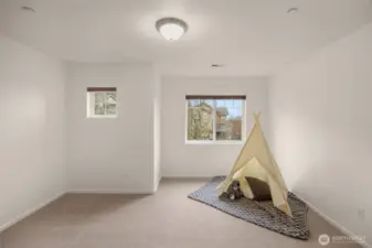 Spacious second bedroom upstairs