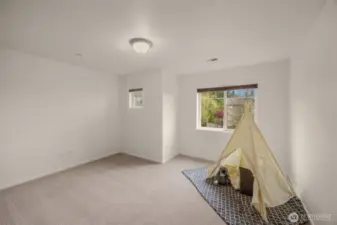 Spacious second bedroom upstairs