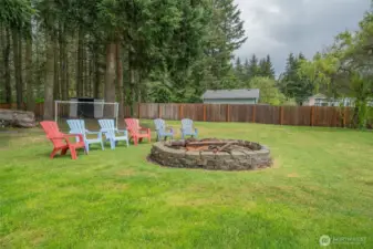 Fire Pit in the backyard