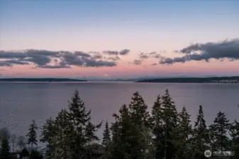 Is that Mt. Baker peeking over the clouds?