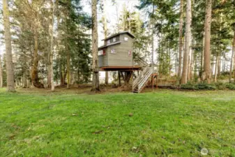 The treehouse was built by a quality treehouse designer/builder.