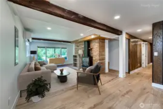 Lower level bonus room Virtually staged.