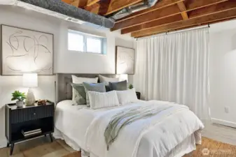Reimagine the lower level with a fourth bedroom or office, and family room, or convert to a one-bedroom ADU.