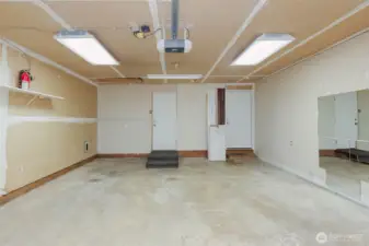 attached 2 car garage