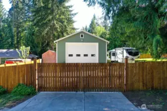 with separate gated entrance