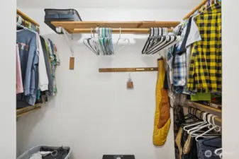 Walk in closet in primary