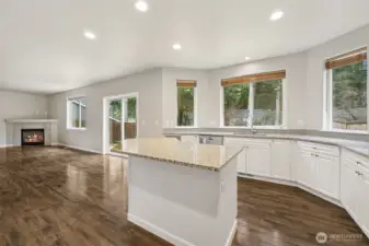 Kitchen-Great Room with Breakfast Area by Slider