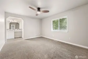 Primary Bedroom Upper Level with Private Bath & Walk-In Closet