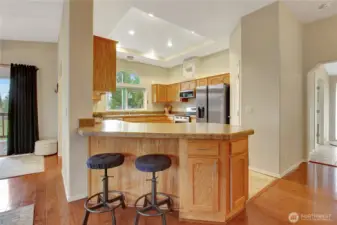 Large kitchen with matching appliances and plenty of storage!