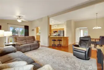 Large but cozy living space.