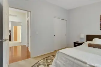 first bedroom, across the hall from the primary suite.