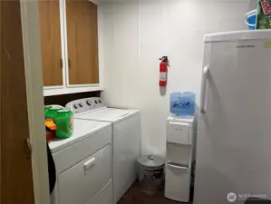 laundry room off the back of kitchen area