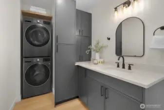 Virtually Staged Washing and Drying machine