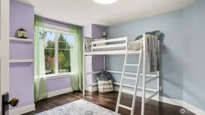 One of four bedrooms.