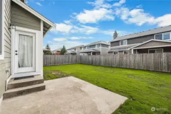 Perfect Patio for a BBQ & Fresh Sod in the Backyard