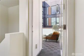Outdoor living on the rooftop deck!