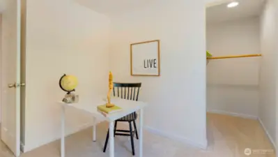 And don’t miss the spacious walk-in closet...plenty of room to keep things tidy, organized, or just out of sight.