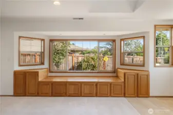 Storage and extra seating options.