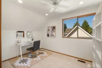 Upstairs office space.
