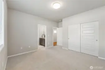 Bedroom 2 with entrance to Jack and Jill bathroom
