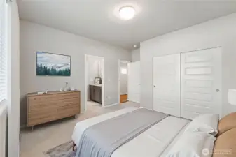 Virtually Staged Bedrooom 2 into Guest Suite